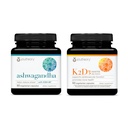 Youtheory Ashwagandha 1,000mg (60 Veg Caps) K2D3 (60 Veg Caps) – Stress & Cortisol Support, Bone & Heart Health* – Gluten, Dairy & Soy Free Supplements for Men & Women