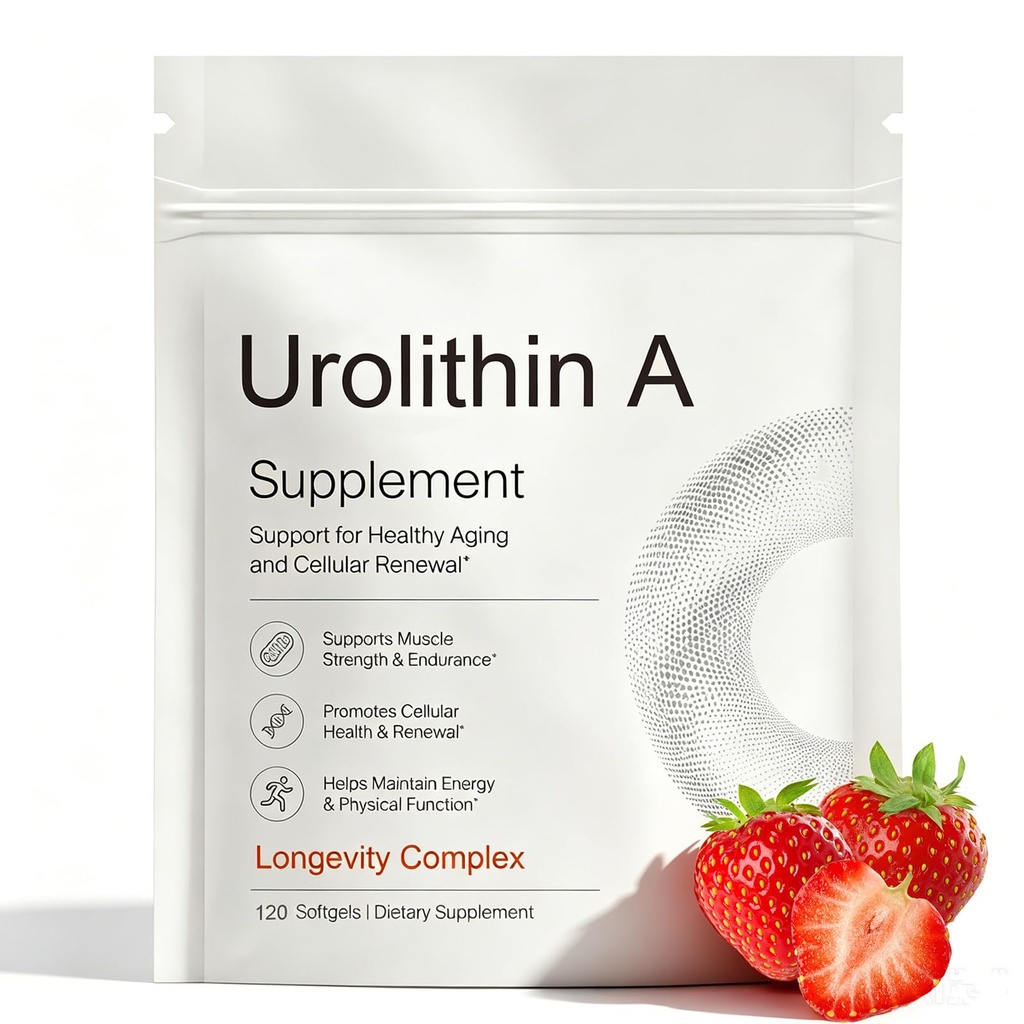 Urolithin A Supplement - Healthy Aging and Cellular Renewal, 120 Count