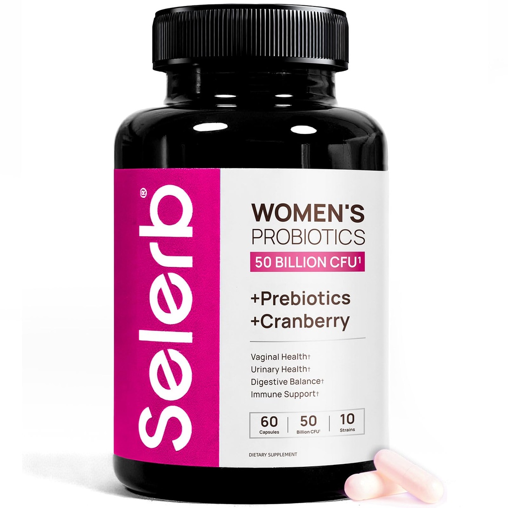 Selerb NAD+ Supplement for Women - NMN Alternative with β-NAD+, Trans-Resveratrol, CoQ10, D-Ribose - Promotes Cellular Renewal, Energy, and Radiant Skin Health (60 Capsules, Womens Probiotic)
