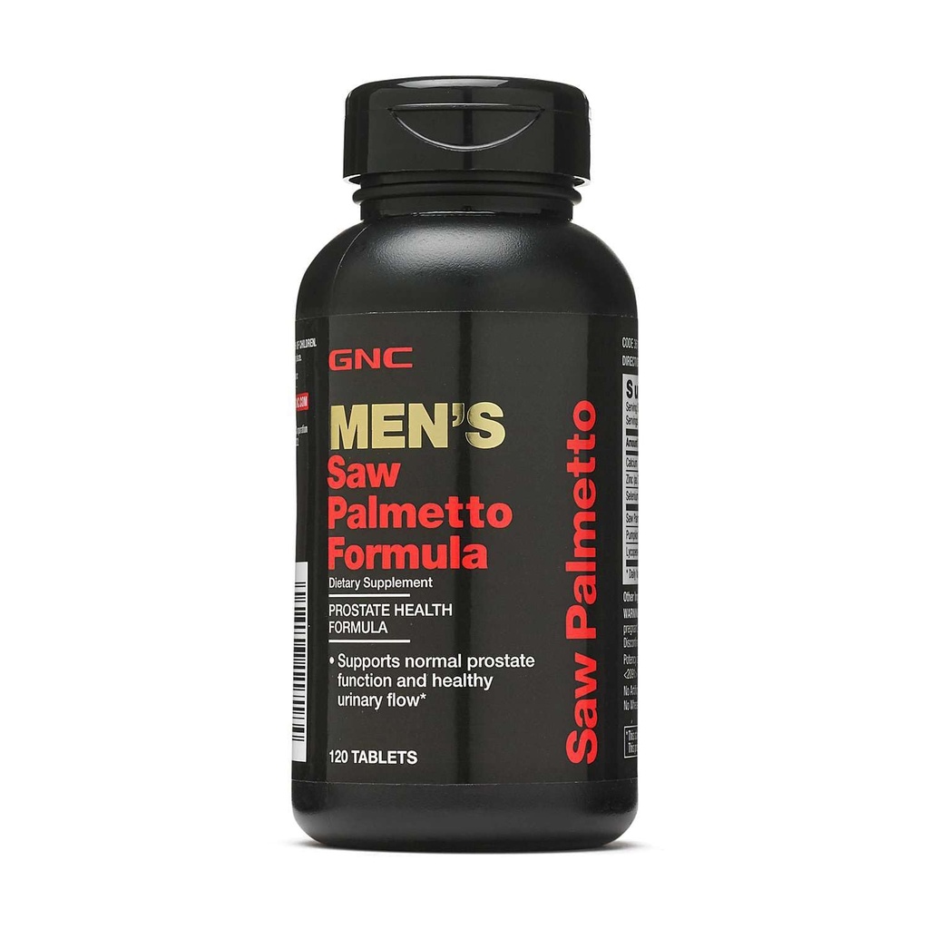 GNC Men's Saw Palmetto Formula, 120 Tablets, Supports Normal Prostate Function