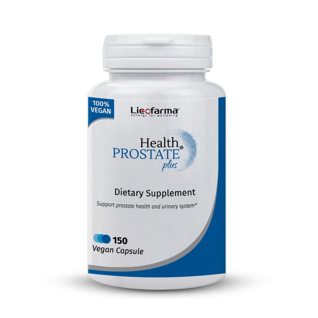 Health Prostate Plus | Enhanced Prostate Health Supplement | Supports Men Urinary Tract Health | Saw Palmetto, Lycopene and Selenium | Pack of 150 Vegetable Capsules