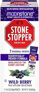 Stone Stopper Drink Mix, Wild Berry, Nyre Stone Prevention, Calcium Oxalate Protector, Alkali Citrate Support, udviklet af Urologer til at forbedre hydrering og support Nyre Sundhed, 7 dages forsyning