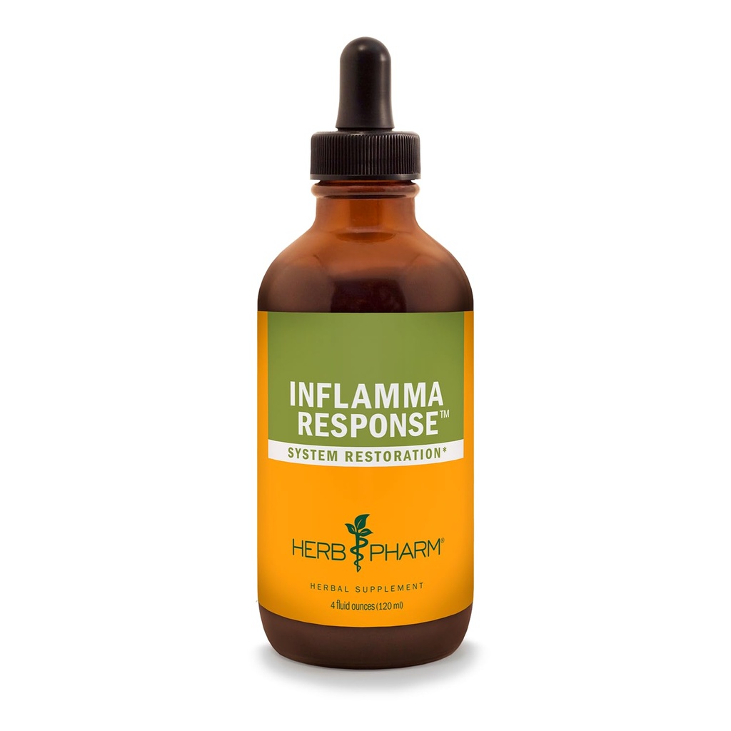 Herb Pharm Inflamma Response Liquid Herbal Formula with Turmeric Liquid Extract - 4 Ounce