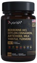 Berberine Supplement - High Strength 7500mg Ækvivalent - Berberine med Ceylon Cinnamon, Milk Thistle & Gurkemeje - 120 Veganske kapsler - Non- GMO, USA Formuleret