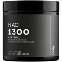 Toniiq 1300mg NAC - 2 måneders forsyning - min. 98% + Testet renhed - Ultra High Strength Bioavailable NAC Cysteine Supplement - 120 Vegetar N Acetyl Cysteine Kapsler -Lab Testet TQ