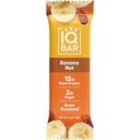 IQBAR Brain and Body Keto Protein Bar - Banana Nut Keto - Energy Bar - Low Carb Protein - High Fiber Vegan and Low Sugar Meal Replacement - Vegan Snack