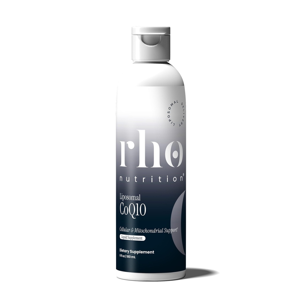 Rho Nutrition Liposomal CoQ10 – High-Absorption Liquid Coenzyme Q10 for Heart Health, Cellular Energy & Antioxidant Support – Supports Healthy Aging – Vegan, Sugar-Free, Non-GMO – 6 fl oz, 30 Servings
