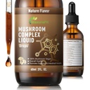 Vegan Immune Mushroom Tincture Supplement,7 in 1 Mushroom Extract Liquid Drops with Lion's Mane,Shiitake,King Trumpet,Turkey Tail,Reishi,Chaga & Cordyceps 2 fl oz (60 Servings)