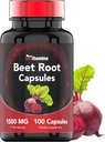 Beet Root Capsules 1500 Mg - 100 Capsules Measures 124; Beet Root Powder Extract Capsules 124; Non- GMO & Gluten- Free Measures 124; Produceret i USA Measures 124; TNVitaminer