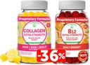 Lunakai Collagen & Biotin Gummies Bundle - Vitaminer for hår, hud og ungdommelige udseende - Non- GMO Anti Aging Protein Kosttilskud til mænd og kvinder - 30 dages forsyning