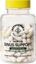 Biavlerens Naturals Alle naturlige Sinus Støtte til voksne, Sæsonlig Nasal Care Relief med Propolis, Quercetin, Bromelain, Nettle Leaf, & Vegan Capsule, Blocks eller Underpresser Histamin, 60 ct