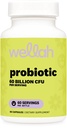 Wellah Probiotic for Women (60 Billion CFU) 60 Capsules - with Acacia Fiber, Cranberry Extract, & D-Mannose