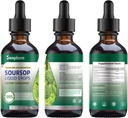 Soursop Bitters Liquid Drops, C-vitamin, kostfibre, gluten fri, 120ml, 4 Fl Oz (3 Pack)