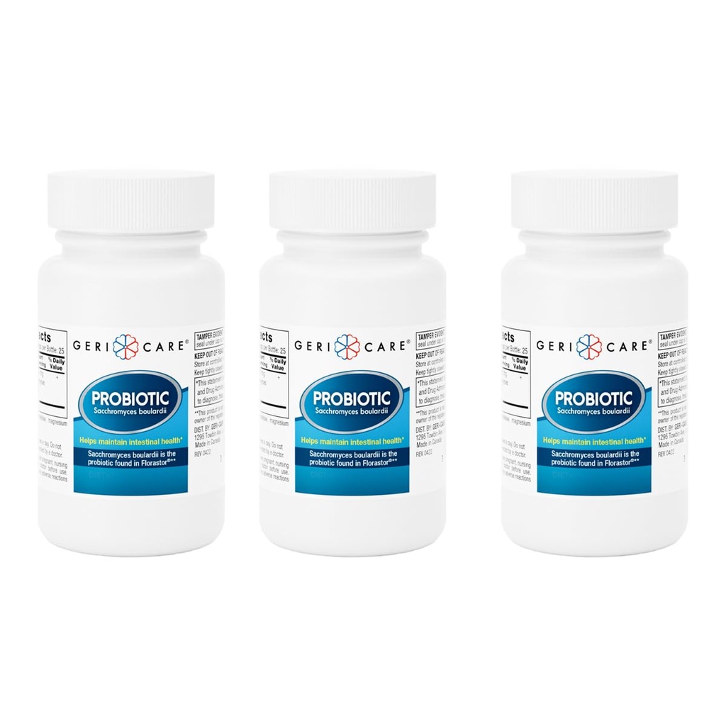 GeriCare Ultimate Probiotic and Digestive Health Supplement - Complete Gut Repair, Probiotics for Women and Men Lactose & Gluten Free - 50 Capsules (3 Pack)