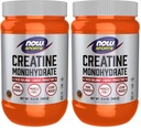 Now Sports Nutrition, Creatinine Monohydrat Powder, Mass Building * / Energy Production *, 21.2-Ounce (pakke med 2)