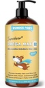 Wonder Paws Fish Oil for Dogs - Omega 3 for hunde fra Alaska Salmon, Cod & Krill Oil - EPA DHA fedtsyrer - Mindre smøring & kløende - Hud, Fælles, Immunation & Heart Sundhed - flydende supplement (32 oz)
