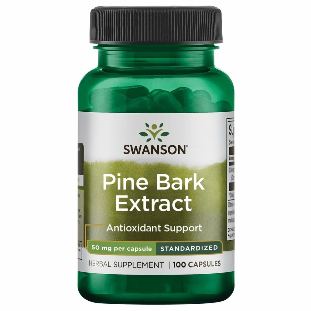 Swanson Pine Bark Extract 50 Milligram 100 Kapsler
