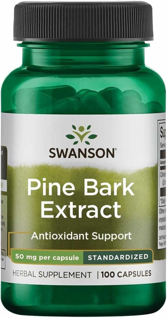Swanson Pine Bark Extract 50 Milligram 100 Kapsler