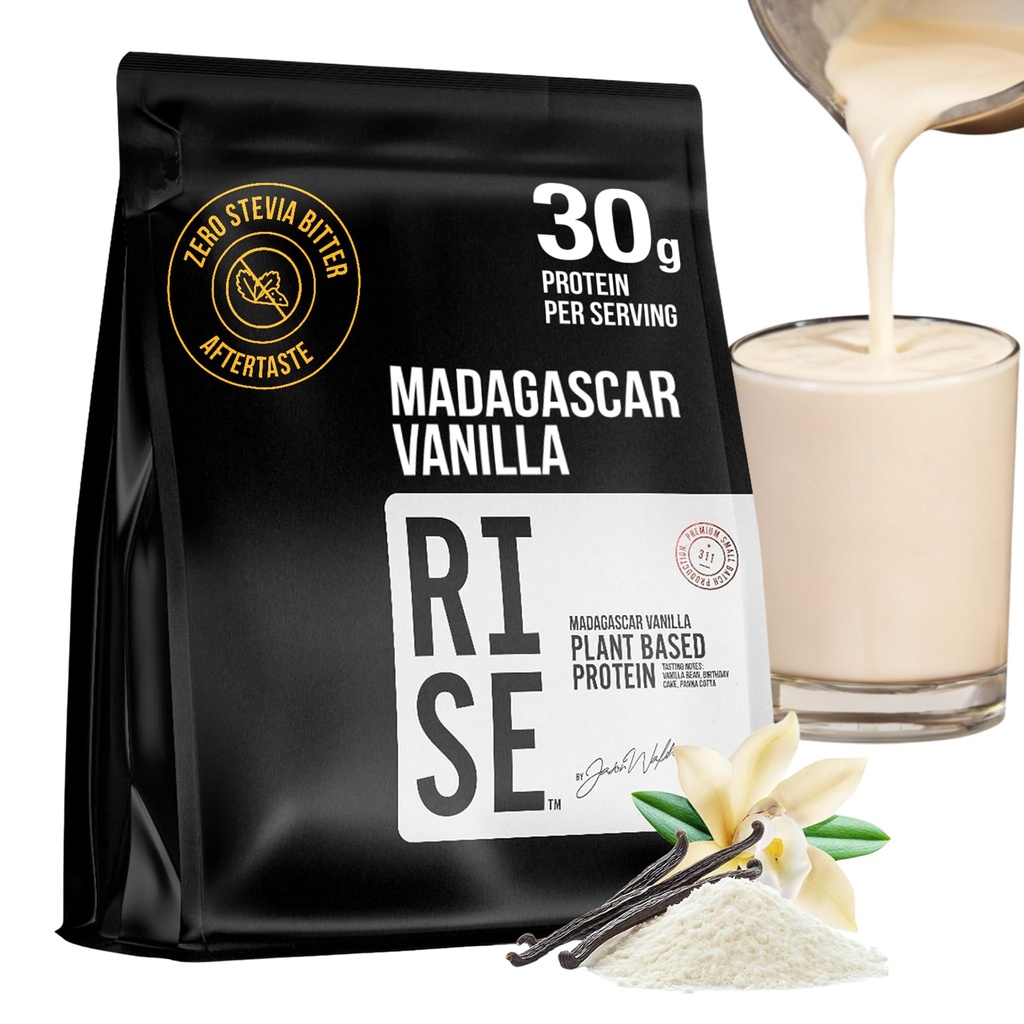 Plant-Based Protein Powder for Men and Women – 30g Complete Plant Protein and 3g Leucine, Zero Bloat, Delicious Taste and Smooth Texture, Madagascar Vanilla, 15 Servings - Scoop Not Included