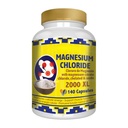 Magnesium Chloride (cloruro de magnesio) 140 Capsules - High Absorption Magnesium Citrate, chelated and Oxide High Potency Mg, Non-GMO