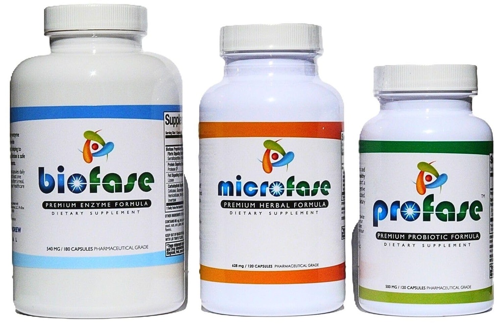 Biofase-Profase-Microfase-Kit - Biofilm Defense - Intestinal Cleanse Kit - Advanced Support for Flora Balance