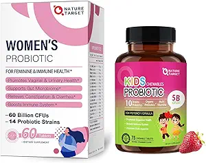 NATUR TARGET Probiotika - kvinder + børn Probiotisk Chewable