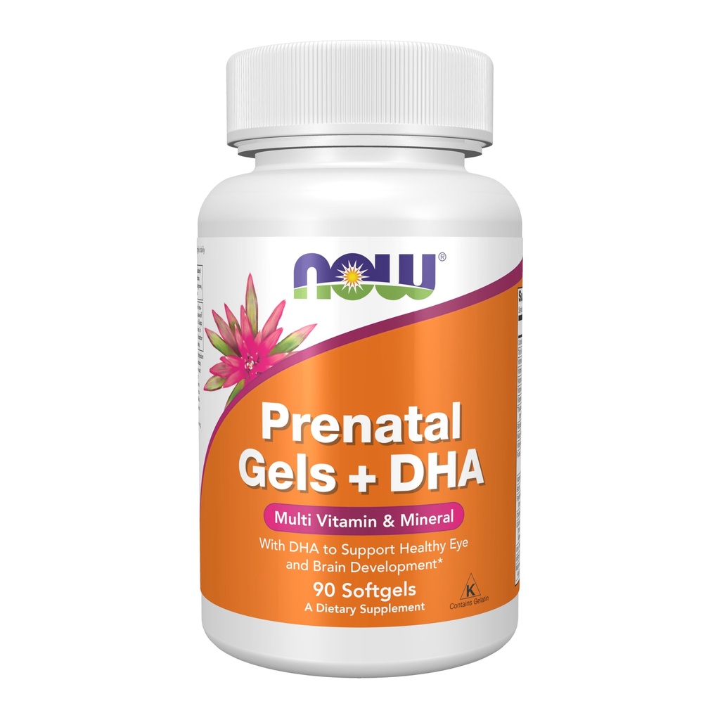 Now Supplements, Prenatal Gels + DHA med 250 mg DHA per portion, plus Borage Oil (GLA), 90 Softgels