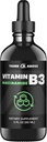 Vitamin B3 Niacinamid Væske - Ikke flush form af B3 Niacin - Praktisk Vitamin B3 Niacinamid dråber til kvinder og mænd - Let at synke 2oz (60ml)