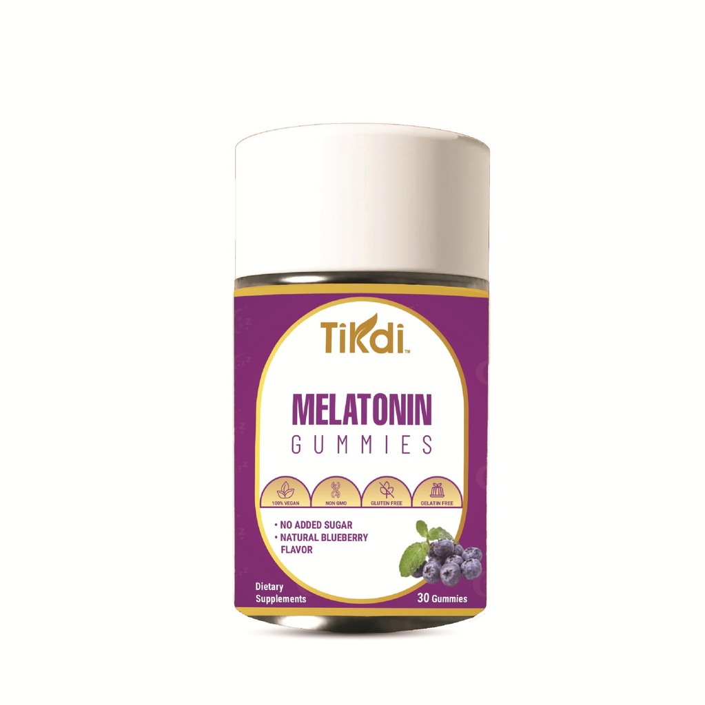 Melatonin 5mg Gummy - 30 Count - Vegan, Non-GMO, Gluten-Free, Gelatin Free, No Added Sugar