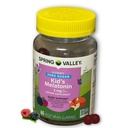 Melatonin Kids 1 mg Sugar Free- Gummies BlackBerry and Raspberry, 60 Count (Pack of 1)