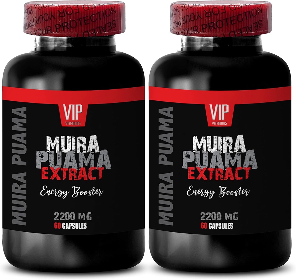 muira puama plante - MUIRA PUAMA extract - ENERGY BOOSTER - muira puama catuaba, muira puama til mænd, adaptogens kosttilskud, stemningsstøtte supplement, super antioxidanter kosttilskud, 2 Bot 120 Caps