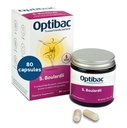 Optibac Saccharomyces Boulardii 80 Capsules | 5 Billion Live Cultures per Serving | Probiotic Yeast Supplement with S. Boulardii | Vegan, Gluten Free & Shelf Stable | For Gut Flora & Digestive Balance