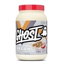 GHOST Vegan V2 Protein Powder, Peanut Butter Cereal Milk – 2.8LB Tub, 27G of Protein - Plant-Based Pea & Organic Pumpkin Blend Protein with Fiber & Iron Flavored Post Workout Shakes - Soy, Gluten Free