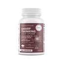 Rawleigh Sharp tænker: 60 kapsler, Focus, Clarity, Memory Support, 3 Nootropics, DMAE Bitartrate, Bacopa Monnieri, Phosphatidylserin, DHA & Vitamin A, C, D, E, B- Complex