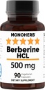 MONOHERB Berberine HCL 500 mg - 90 Veg kapsler