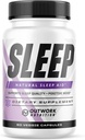Outwork Nutrition Sleep Aid - Natural Melatonin, L- Theanin, Saffron Extract - Sovetilskud til voksne - øger søvnkvalitet & tid, forbedrer positiv mood - 60 Veg kapsler (ikke gummies)