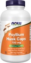 Now Foods Supplements, Psyllium Husk Caps 700 mg med 50 mg Apple Pectin, Intestinal Health *, 360 Veg kapsler