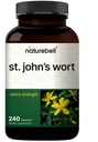 NatureBell St. John’s Wort Extract, 240 Capsules – 600 mg Per Serving – Non-GMO, cGMP Manufactured