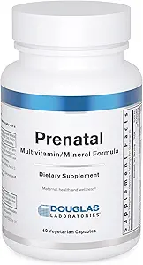 Douglas Laboratories Prenatal Mex124; Væsentlige vitaminer og mineraler til støtte for moderens sundhed under graviditet * Mex124; 60 kapsler