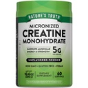 Nature's Truth Creatine Powder | Unflavored | 60 Servings | 5 g Micronized Creatine Monohydrate | Keto Friendly, Vegan, Non-GMO & Gluten Free Supplement