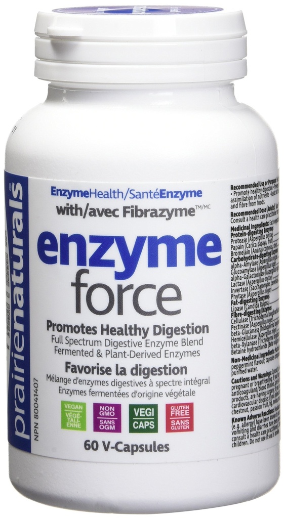 Prairie Naturals Enzyme Force, 60 CT