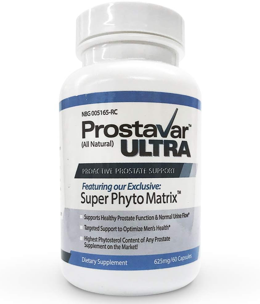 1 flaske ny forbedrer fra producent af oprindelige Prostavar Ultra Prostate Support 625mg 90% Beta- sitosterol & 320mg Saw Palmetto + Grape Seed Extract