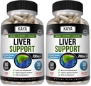 Kaya Naturals Liver Cleanse Detox & Repair - Milk Thistle Supplement - Liver Detox for Women and Men - Artichoke Extract and Dandelion Root Capsules - 60 Count (Pack of 2)