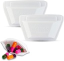 GMS squeezable Pocket Pill Case - Lille, letvægts Pill Organizer Ideel til rejser - Holder medicin sikkert - Sturdy Design med nem fuss- fri adgang - 2 Tommer Pocket Sized & Discreet - 2 Pack