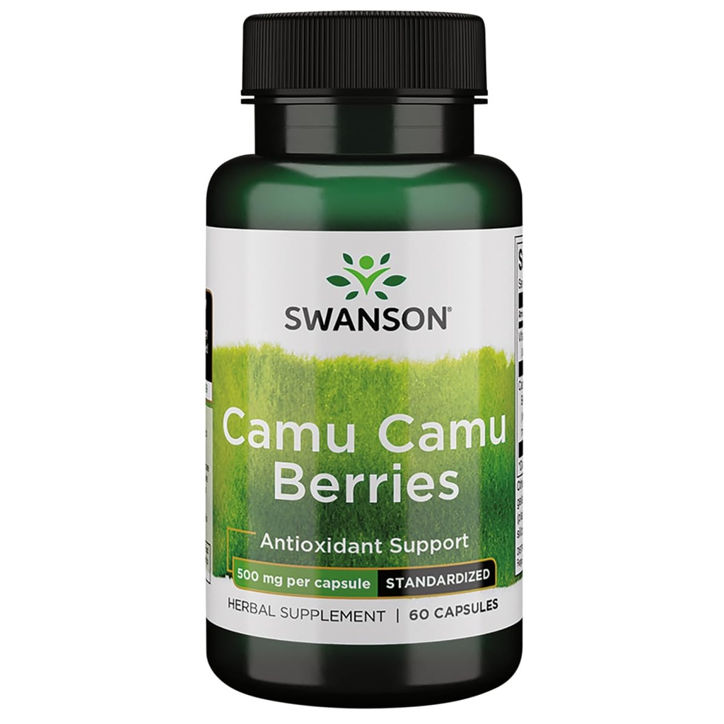 Swanson Wildcrafted Camu Camu Berries 500 Milligrams 60 Capsules