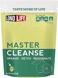 Rense Co- Master Cleanse Lemonade - Detox Lemonade Diet Powder - Økologisk, Gluten- Gratis - 8 oz Bulk Package - 15 Serveringer