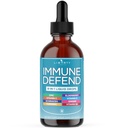 8-in-1 Immune Support Liquid Drops – Elderberry, Turmeric Curcumin, Echinacea, Ginger, Vitamins C & D3, Zinc & B6 – Fast-Absorbing Immune & Antioxidant Support – Vegan, Non-GMO – 2 oz