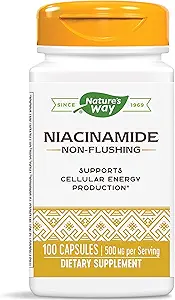 Nature's Way Niacinamide 500mg - 100 Capsules (4 Pack)