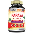 Temido Papaya Leaf Extract Supplements Capsules, 3 Months Supply with Kalmegh, Apple Pectin, Peppermint - Improved Digestion Function - 90 Vegan Capsules
