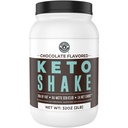 Keto Meal Erstatning Shakes, Chokolade, 2lbs, Low Carb Keto Protein Shake Mix, MCT Powder, Grass Fed Hydrolyzed Collagen Peptider, Keto Breakfast Shake, 20g Fedt, 14g Protein, 1 Net Carb, Zero Sugar